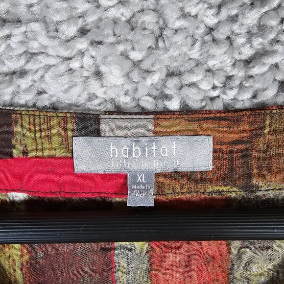Habitat Womens Top‎ XL Pullover Pucker Weave Abstract Artsy Lightweight Shirt - Picture 7 of 15